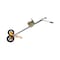 Vestil Gray and Yellow Deluxe Tilt Back Drum Truck 1000 lb Mold On Rubber DBT-1000 - alternate 5